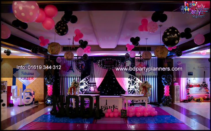 Pink Paris Theme Ideas Sweet 14